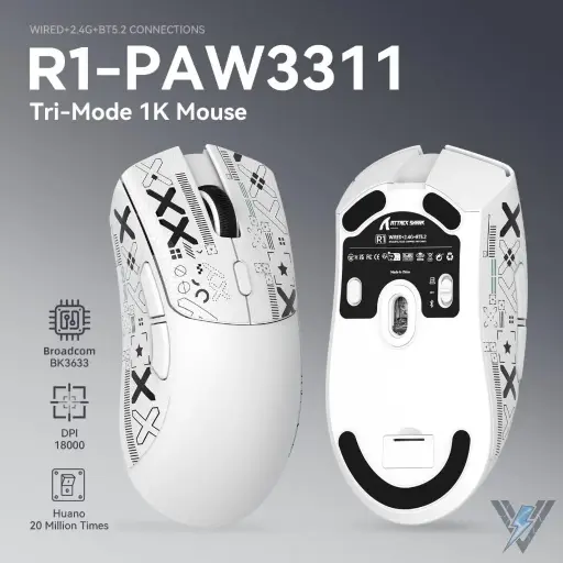 Attack shark R1 White