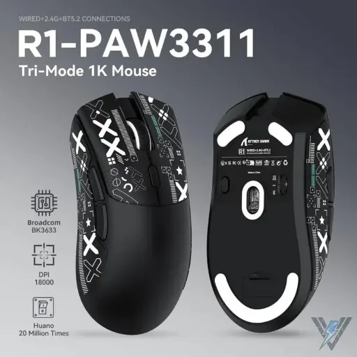 Attack shark R1 Black