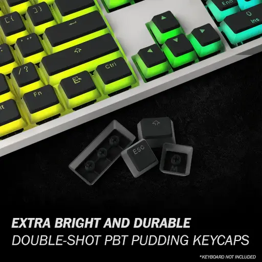 Keycaps Pudding Black